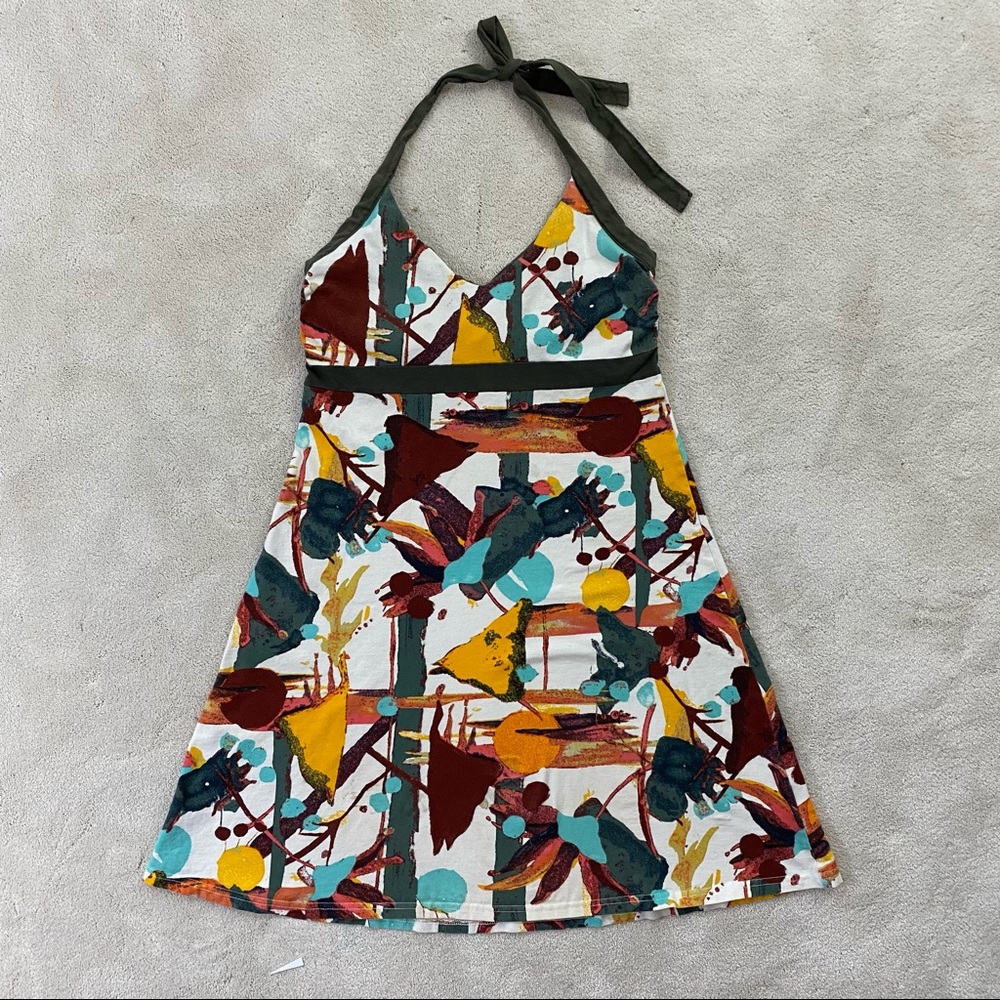 PATAGONIA Women's Halter Knee Length Dress Sz Lrg